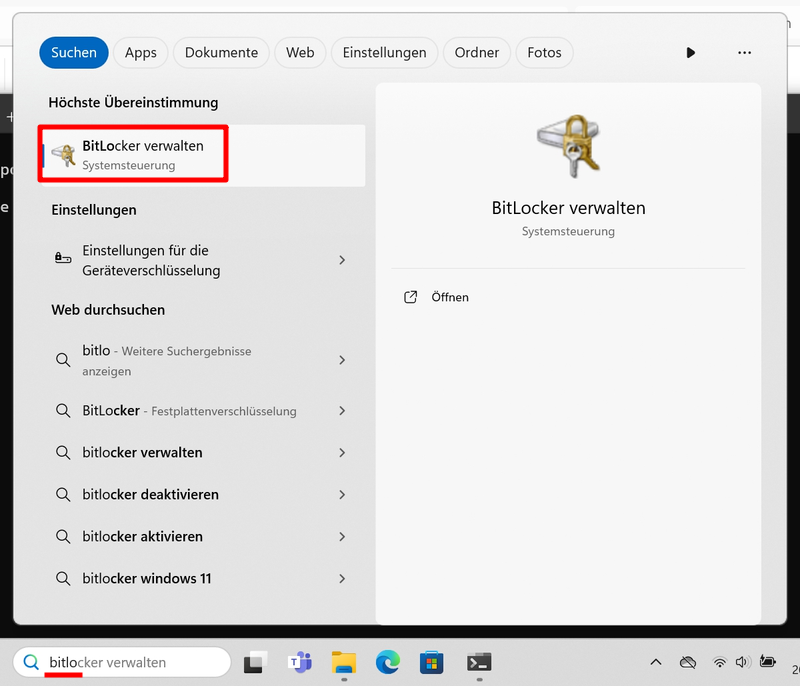 Win 11 Bitlocker