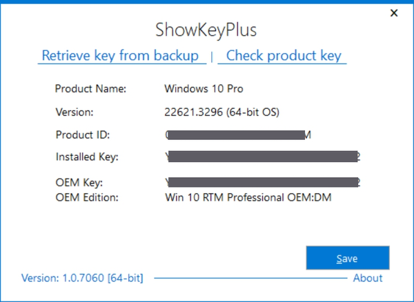 Windows Produktkey