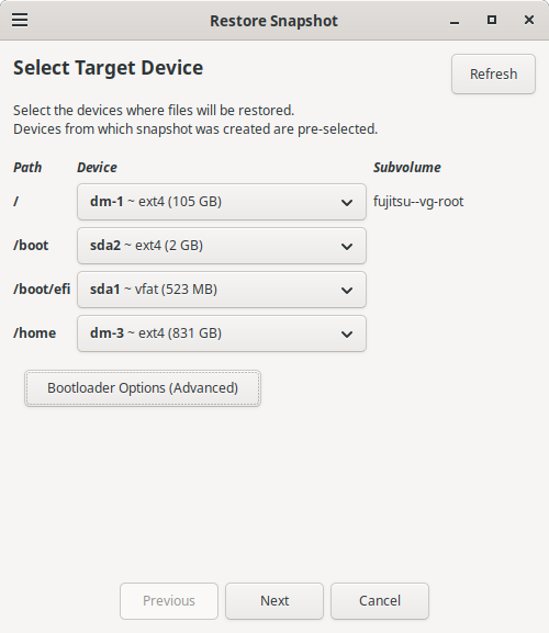 =Datenwiederherstellung mit Timeshift=