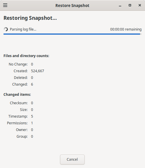 =Datenwiederherstellung mit Timeshift=