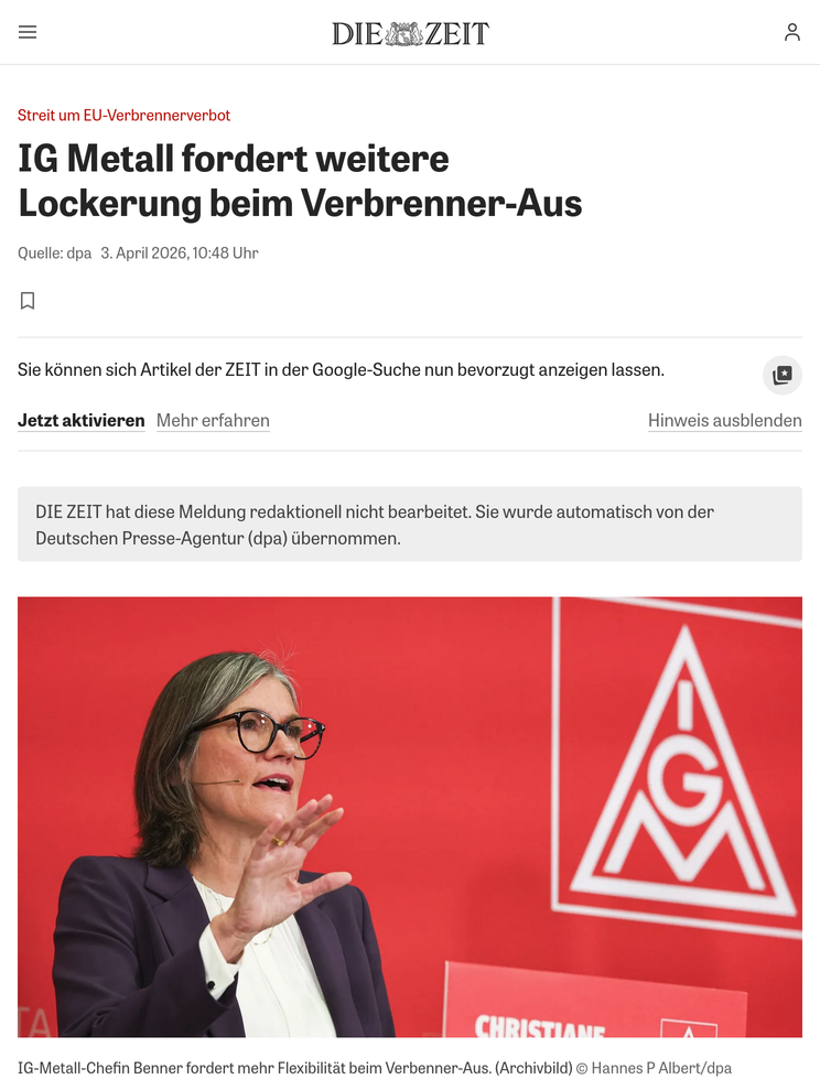 Artikel aus der Zeit